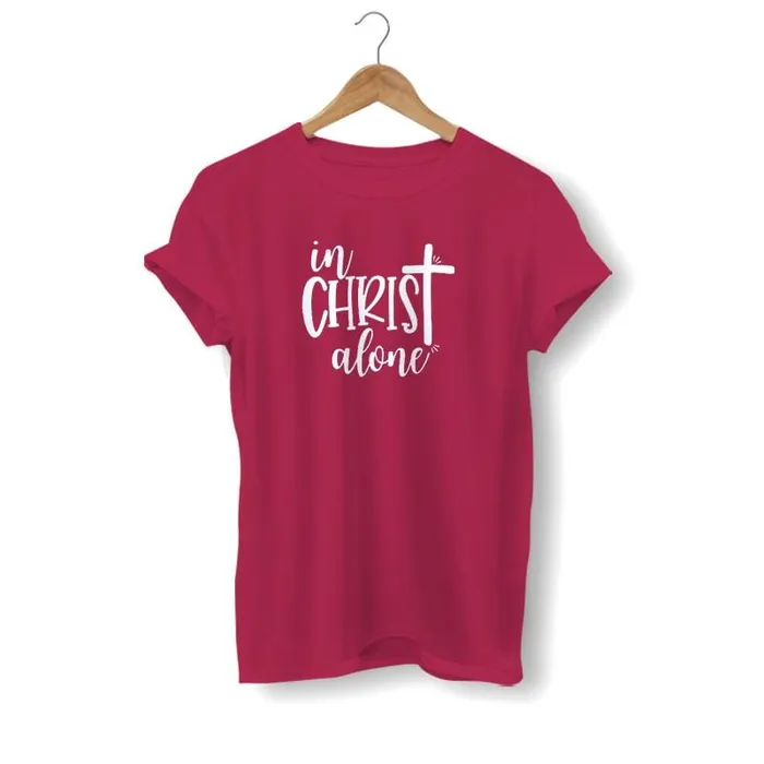 Earrings Lords Guidance Christian TShirt br In Christ Alone