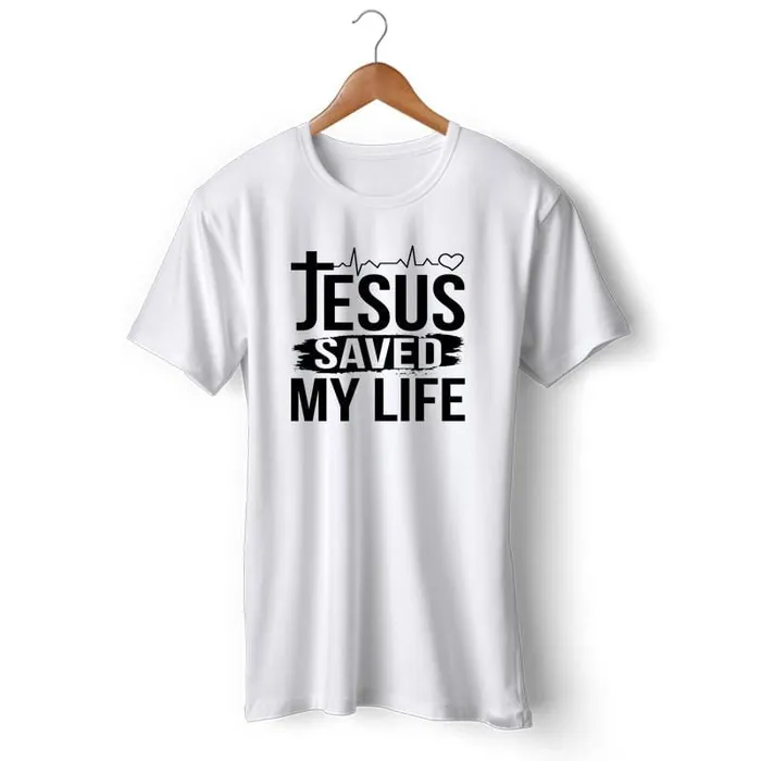 Earrings Lords Guidance Christian TShirt br Jesus Saved My Life