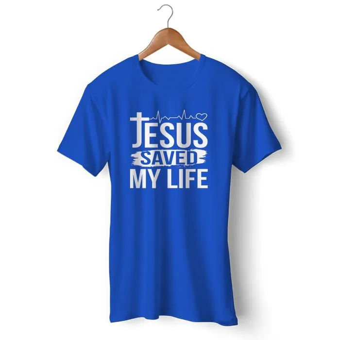 Earrings Lords Guidance Christian TShirt br Jesus Saved My Life