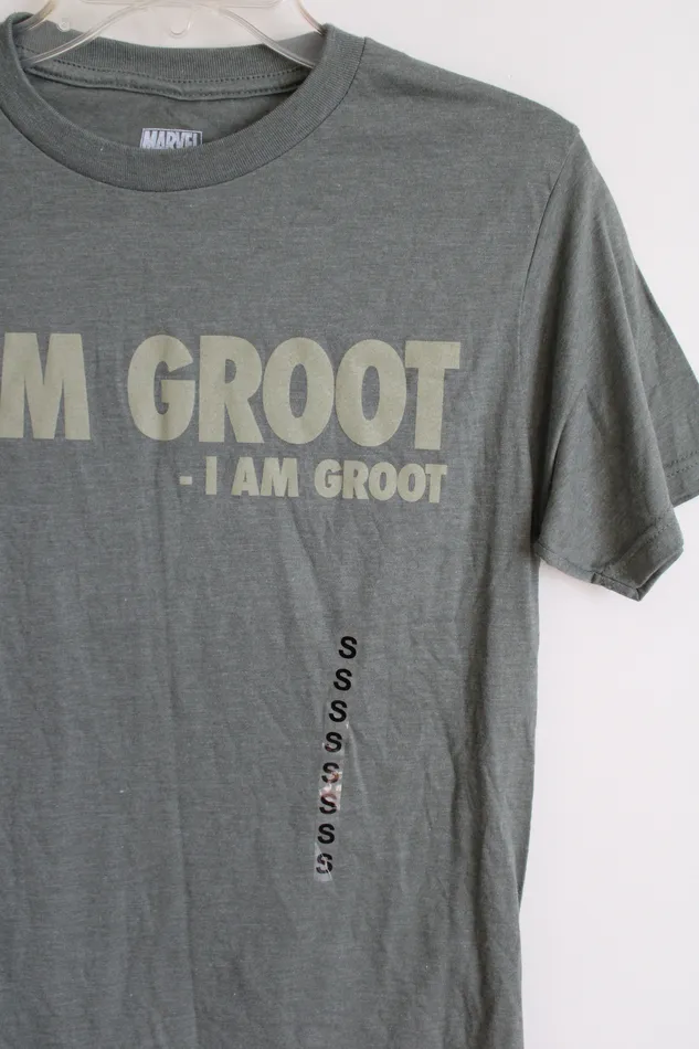 Earrings Marvel NEW Marcel I Am Groot Green Tee S