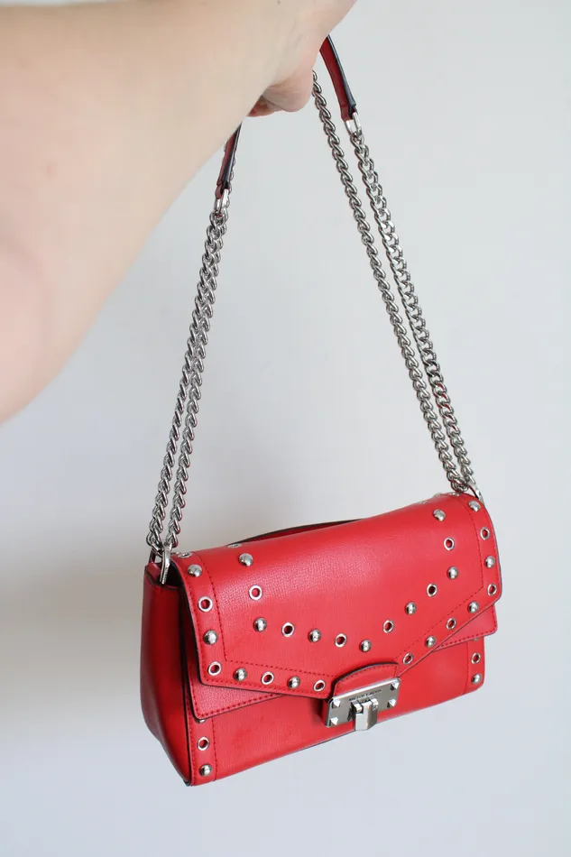 Earrings Michael Kors Michael Kors Studded Red Kinsley Crossbody Bag