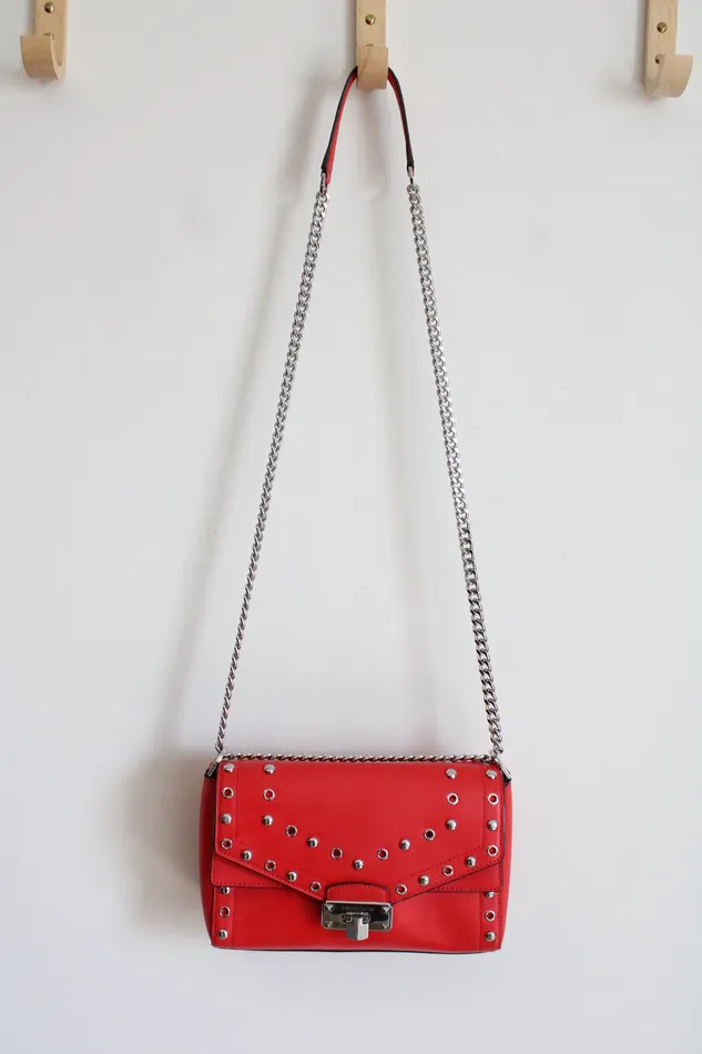 Earrings Michael Kors Michael Kors Studded Red Kinsley Crossbody Bag