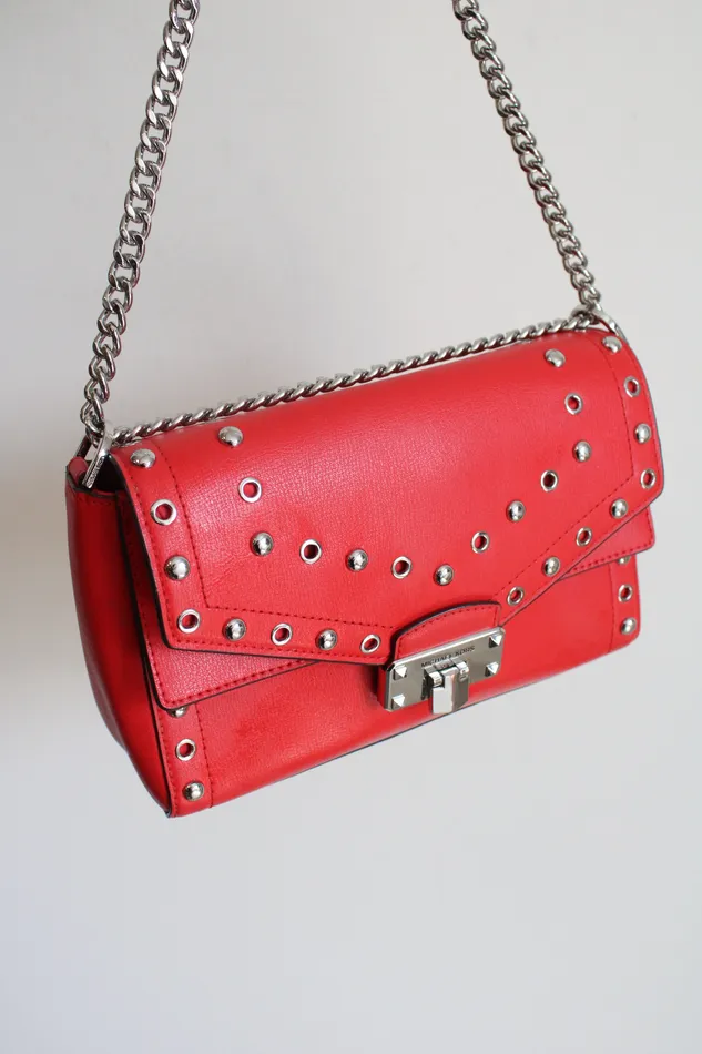 Earrings Michael Kors Michael Kors Studded Red Kinsley Crossbody Bag