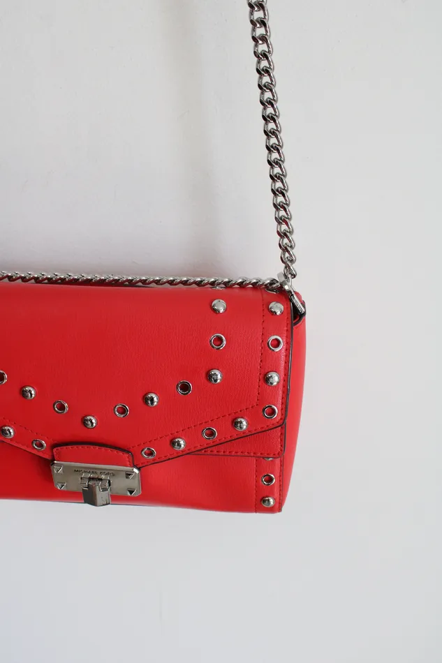 Earrings Michael Kors Michael Kors Studded Red Kinsley Crossbody Bag