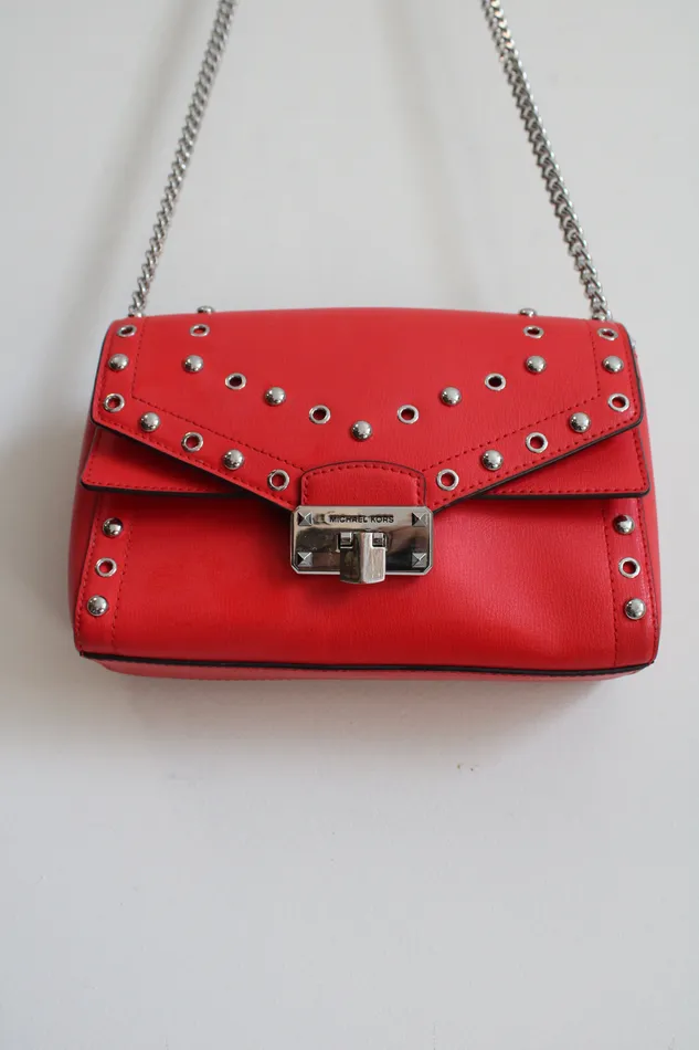 Earrings Michael Kors Michael Kors Studded Red Kinsley Crossbody Bag