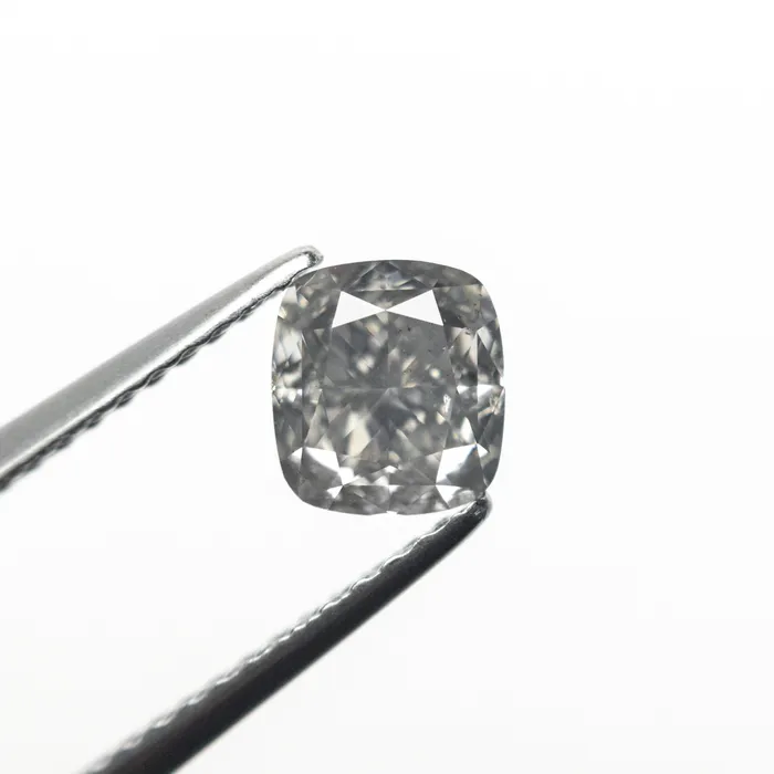 Earrings Misfit Diamonds 100ct 574x524x368mm GIA SI1 Fancy Grey Cushion Brilliant 1941201