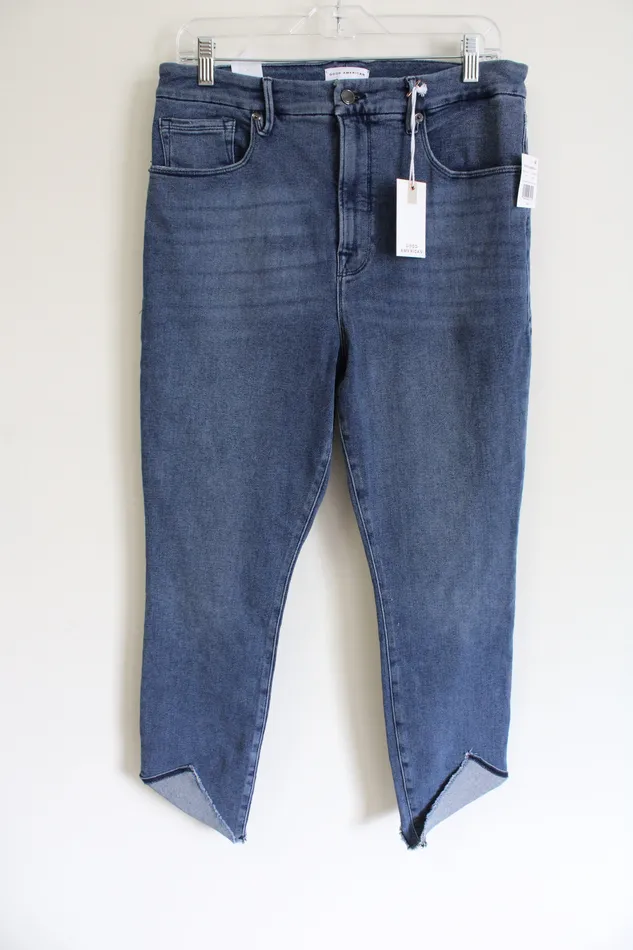 Earrings NEW Good American Good Waist Crop Jeans 1432 Good American