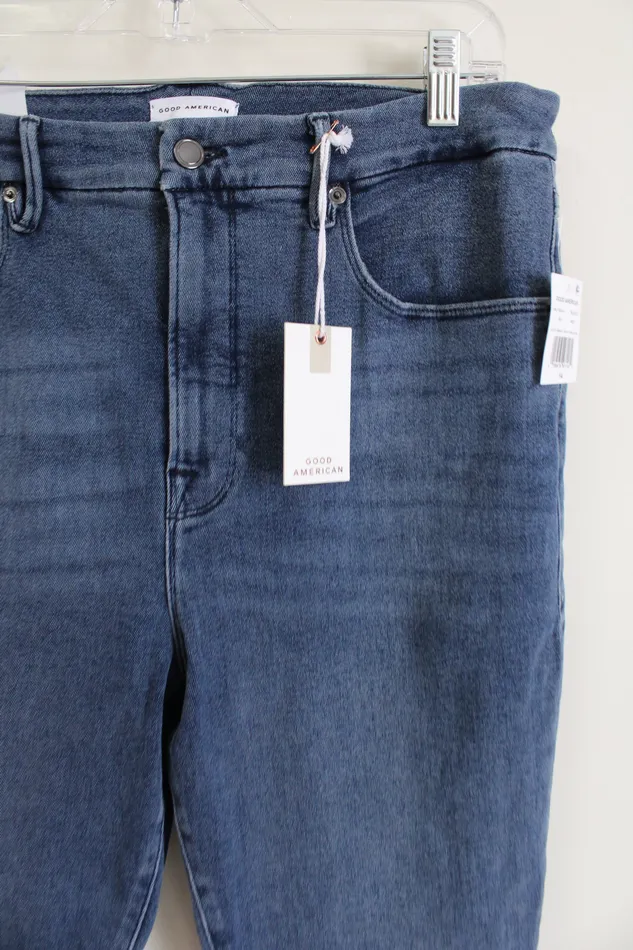 Earrings NEW Good American Good Waist Crop Jeans 1432 Good American
