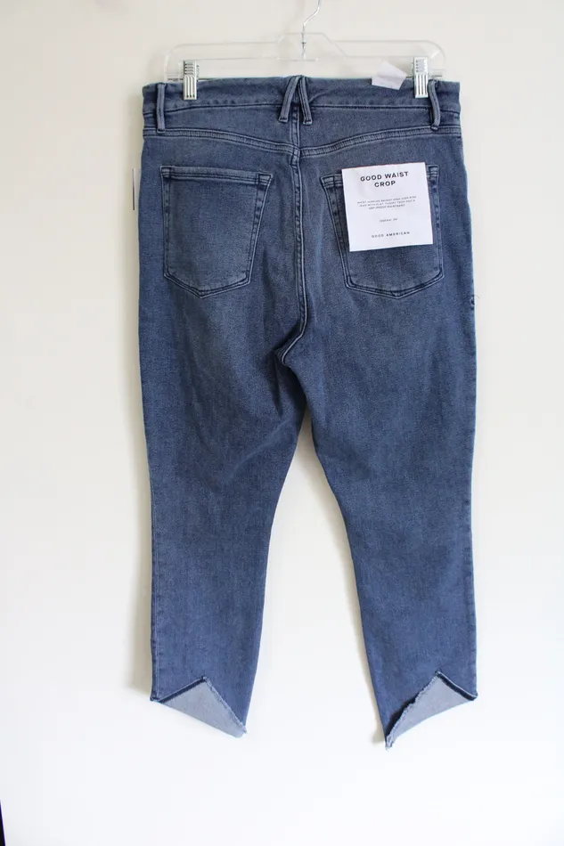 Earrings NEW Good American Good Waist Crop Jeans 1432 Good American