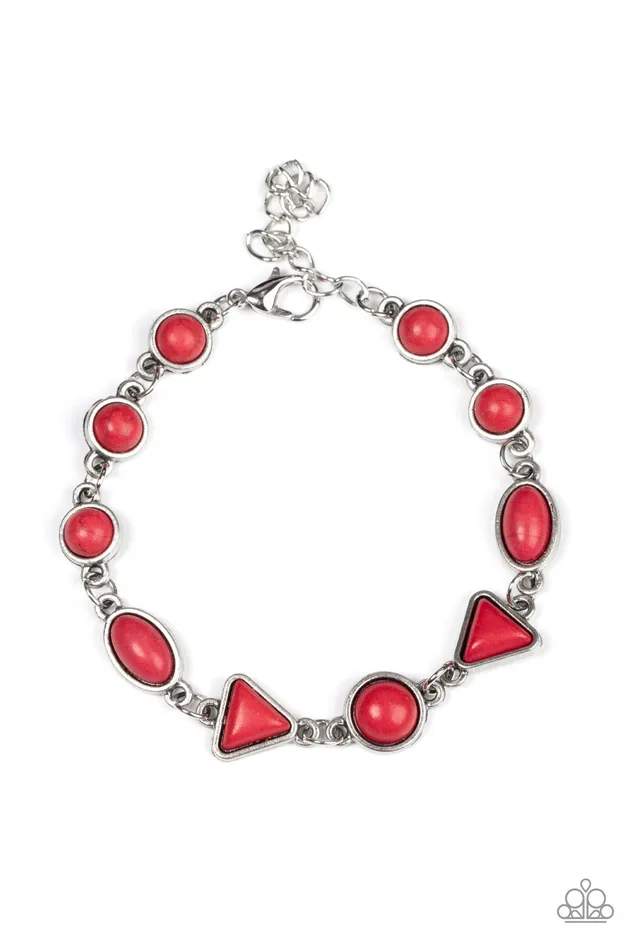 Earrings Paparazzi Accessories Quarry Quarrel Red