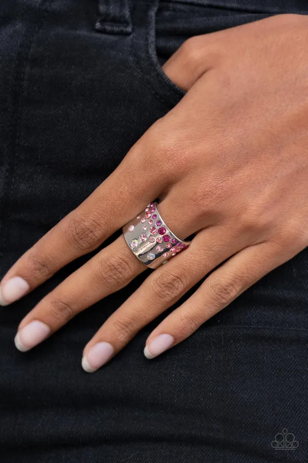 Earrings Paparazzi Accessories Sizzling Sultry Pink