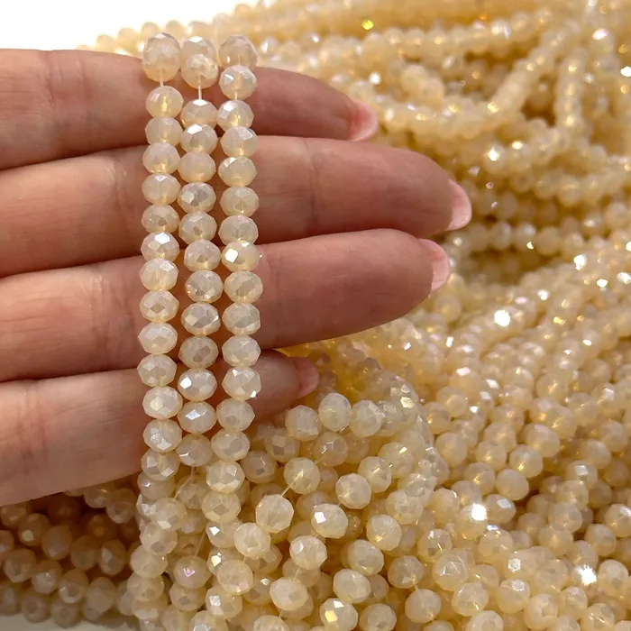 Earrings Peppy Beads 6mm Crystal faceted rondelle beads PBC6C144
