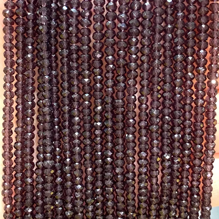 Earrings Peppy Beads Crystal faceted rondelle 2mm Beads PBC2C75