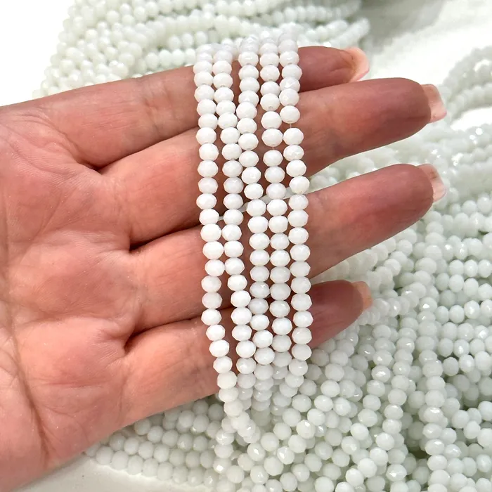 Earrings Peppy Beads Crystal faceted rondelle 4mm Beads PBC4C57