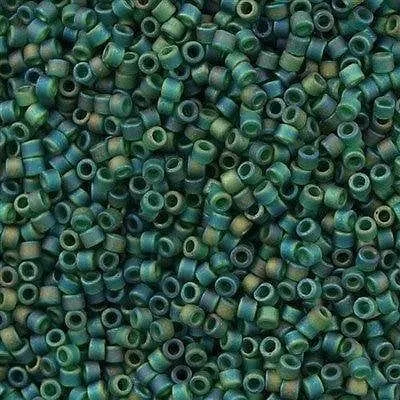 Earrings Peppy Beads DB0859 Emerald AB Matted Miyuki Beads Miyuki Delica 110