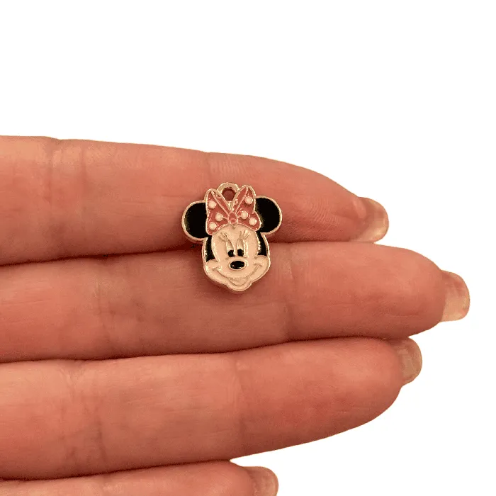 Earrings Peppy Beads Gold Minnie Mouse Charm