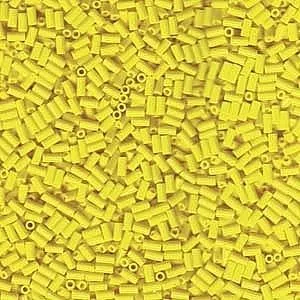 Earrings Peppy Beads Miyuki Bugles size 3mm 0404 Opaque Yellow 10 grams