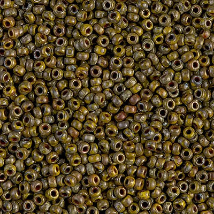 Earrings Peppy Beads Miyuki Seed Beads 110 Picasso Opaque Yellow 4519NEW