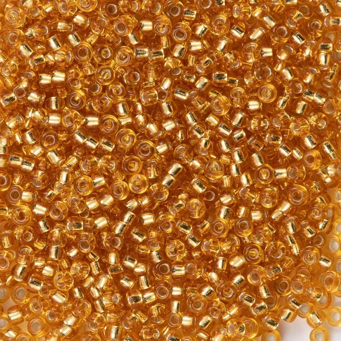 Earrings Peppy Beads Miyuki Seed Beads 110 Silver Lined Dark Gold 0004