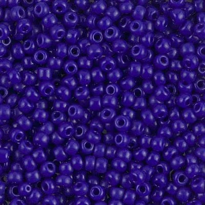 Earrings Peppy Beads Miyuki Seed Beads 80 Opaque Cobalt 0414
