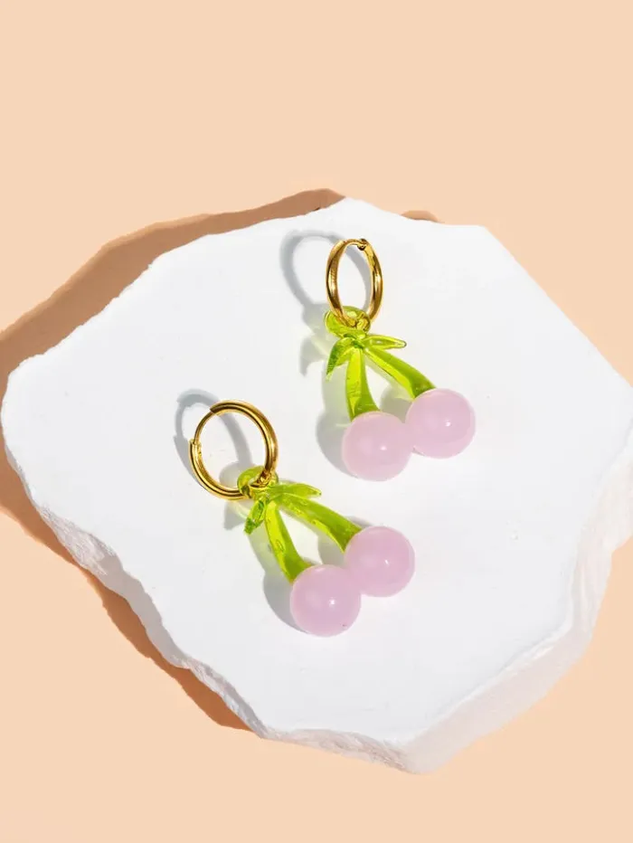 Earrings Peter June Fruit Loop Hoops