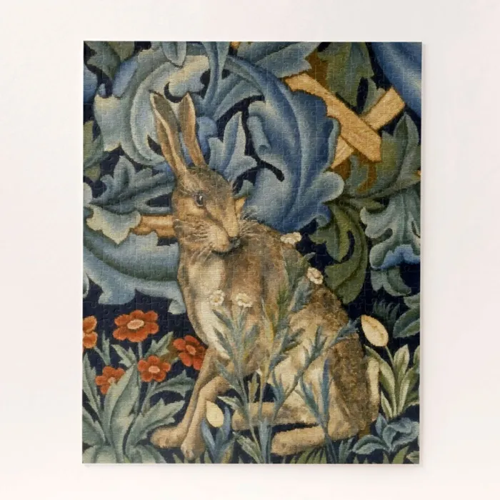 Earrings Portrait Puzzle William Morris Hare In A Forest Traditional Thick Jigsaw Puzzle for Adults 30 to 1000 Pieces Earrings Portrait Puzzle William Morris Hare In A Forest Traditional Thick Jigsaw Puzzle for Adults 30 to 1000 Pieces