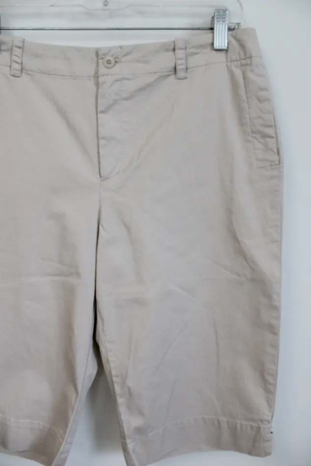 Earrings Rafaella Rafaella Khaki Capri Pants 10 Petite