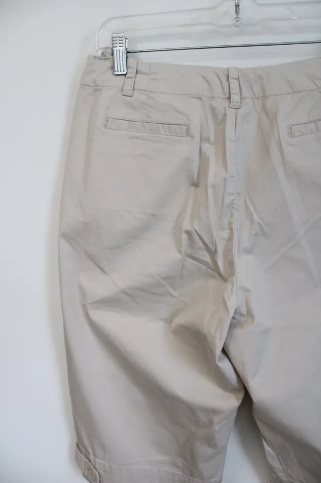 Earrings Rafaella Rafaella Khaki Capri Pants 10 Petite