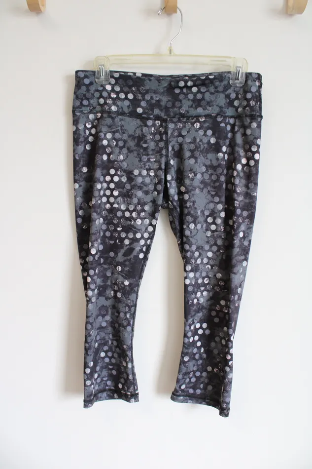 Earrings Reebok Reebok Gray Dotted Ankle Leggings M
