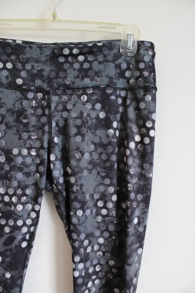 Earrings Reebok Reebok Gray Dotted Ankle Leggings M