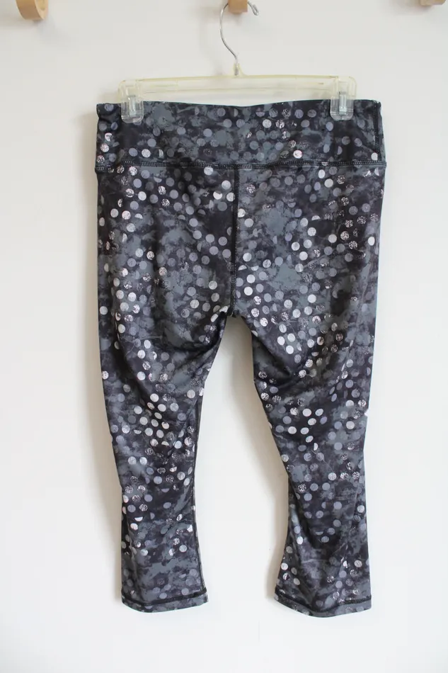 Earrings Reebok Reebok Gray Dotted Ankle Leggings M