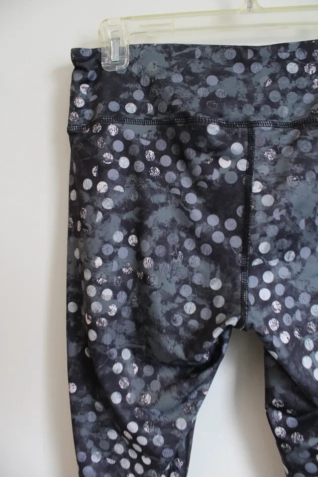 Earrings Reebok Reebok Gray Dotted Ankle Leggings M