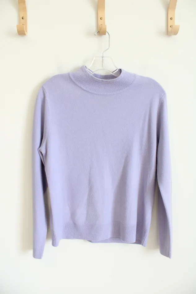 Earrings Sag Harbor Lavender Mock Neck Sweater L Petite Sag Harbor