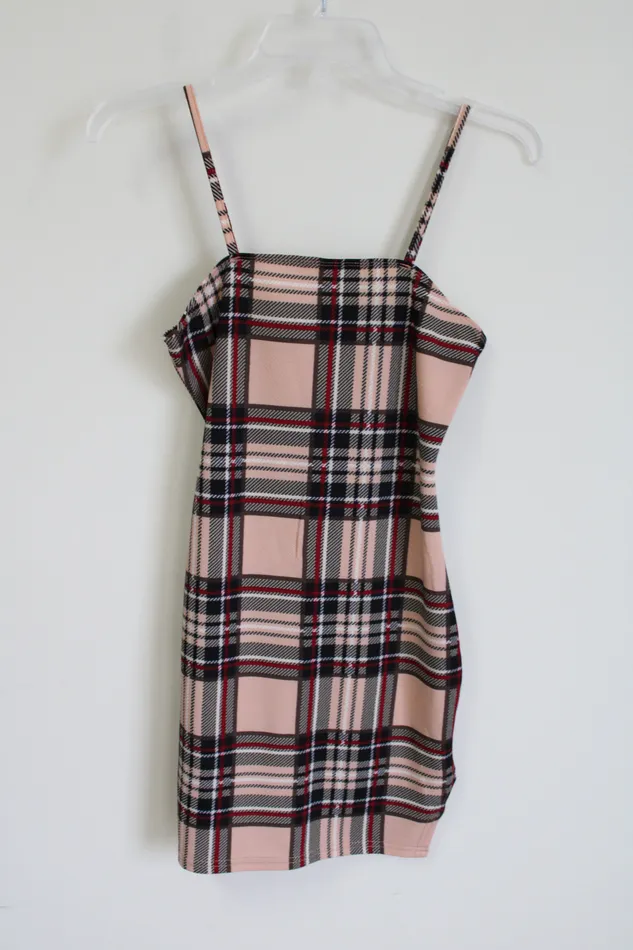 Earrings Shein Shein Plaid Fitted Cami Dress S