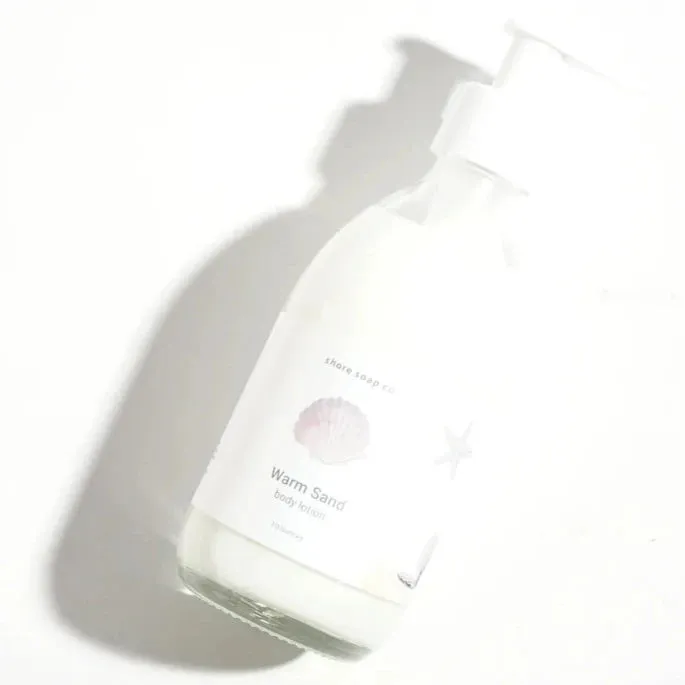 Earrings Shore Soap Company Warm Sand Body Lotion 4 oz SHORESOAPCO