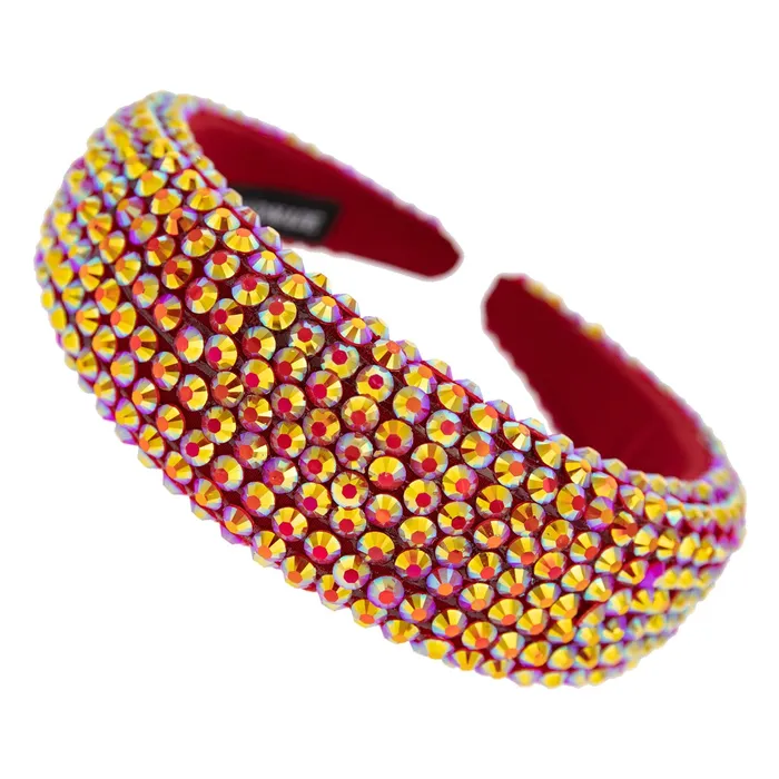 Earrings Something Special LA RHINESTONE EMBELLISHED WIDE HEADBAND RED