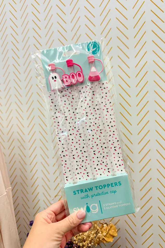 Earrings Swig Faboolous Straw Topper Set