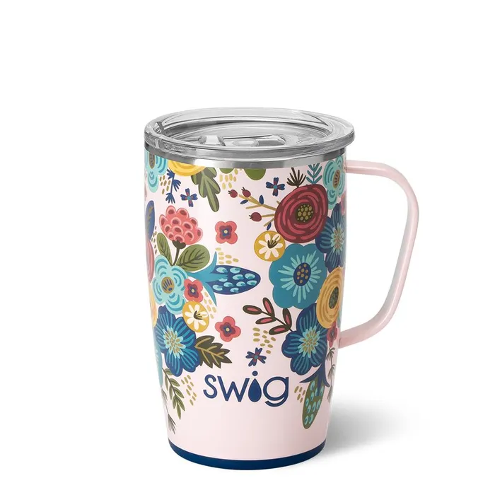 Earrings SWIGLIFE SWIG LIFE BELLA ROSA 18oz TRAVEL MUG