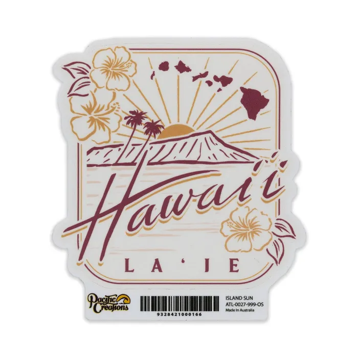 Earrings TANKSTREAM Hawaii Laie Vinyl Sticker