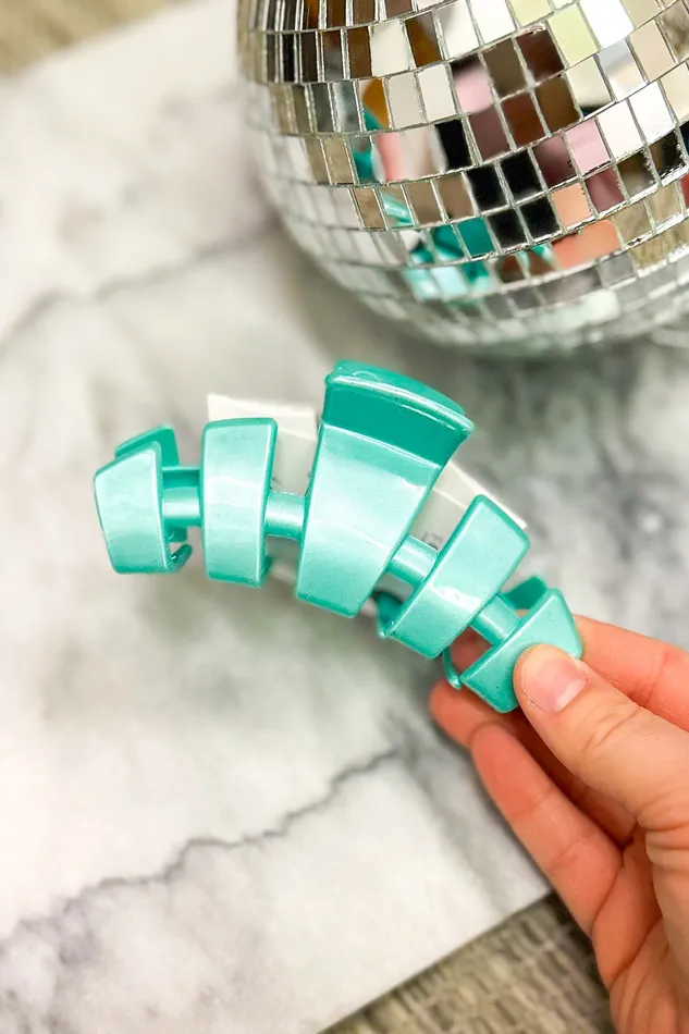 Earrings Teleties Faire Teleties Classic Large Hair Clip Totally Turquoise Earrings Teleties Faire Teleties Classic Large Hair Clip Totally Turquoise