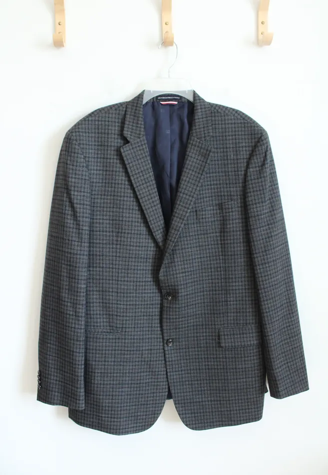 Earrings Tommy Hilfiger Gray Plaid Blazer 46L Tommy Hilfiger