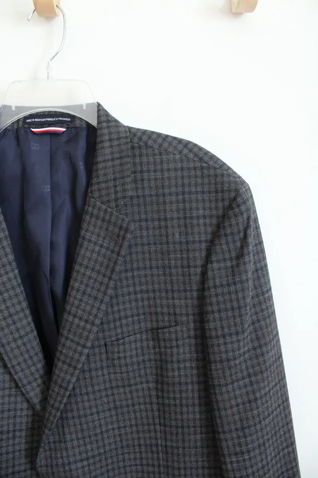 Earrings Tommy Hilfiger Gray Plaid Blazer 46L Tommy Hilfiger