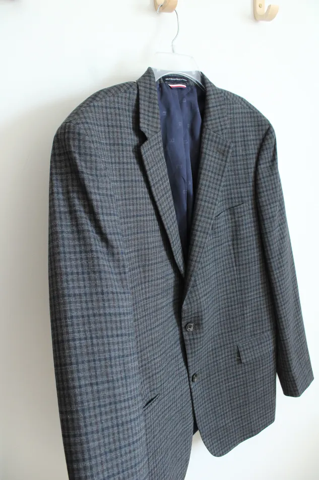 Earrings Tommy Hilfiger Gray Plaid Blazer 46L Tommy Hilfiger
