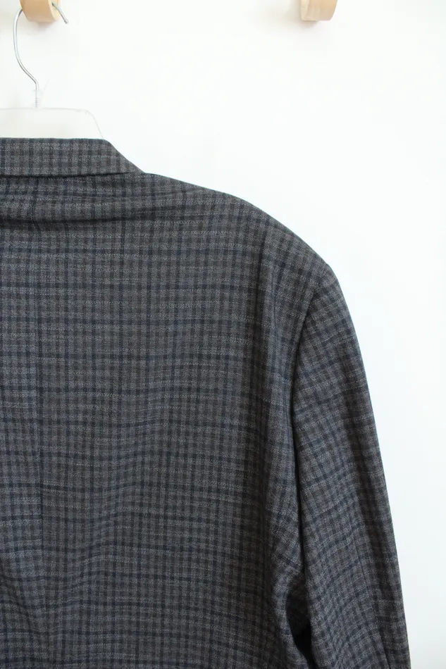 Earrings Tommy Hilfiger Gray Plaid Blazer 46L Tommy Hilfiger