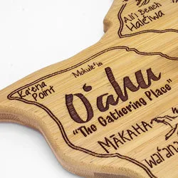 Earrings TOTALLYBAMBOO Totally Bamboo Oahu Shoreline Cutting Board