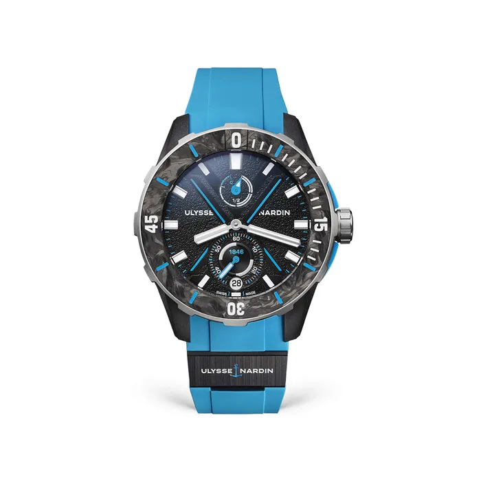 Earrings Ulysse Nardin Diver Net Azure 44mm Steel Watch Ulysse Nardin