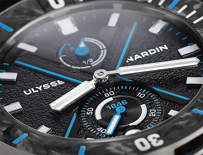 Earrings Ulysse Nardin Diver Net Azure 44mm Steel Watch Ulysse Nardin