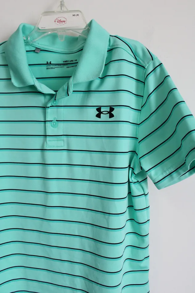 Earrings Under Armour Under Armour Green Striped Polo Youth M 78