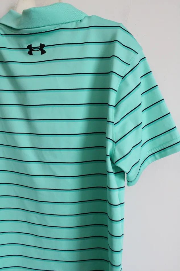 Earrings Under Armour Under Armour Green Striped Polo Youth M 78