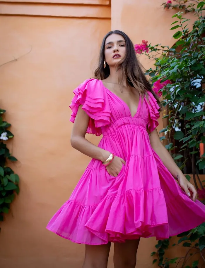 Earrings VALE SHORT DRESS Erika Pea